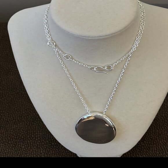 RLM Robert Lee Morris Studio Bronze Bronze Curves Prendant - Picture 1 of 11